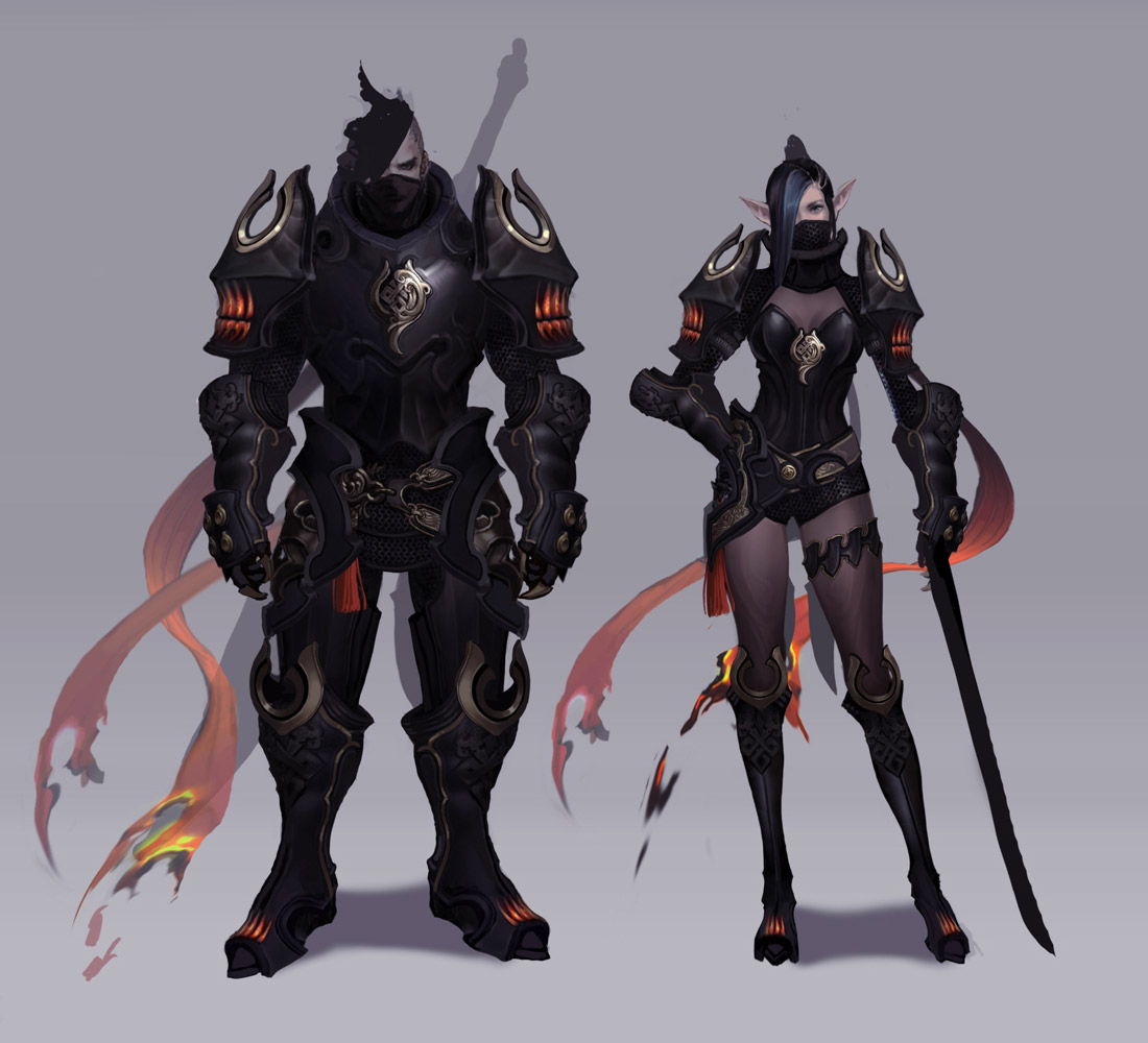 Abyss Plate Armor Art from Aion