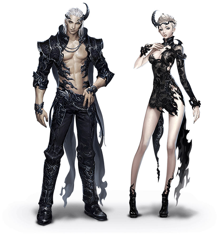 Beritra Chain Armor Art from Aion