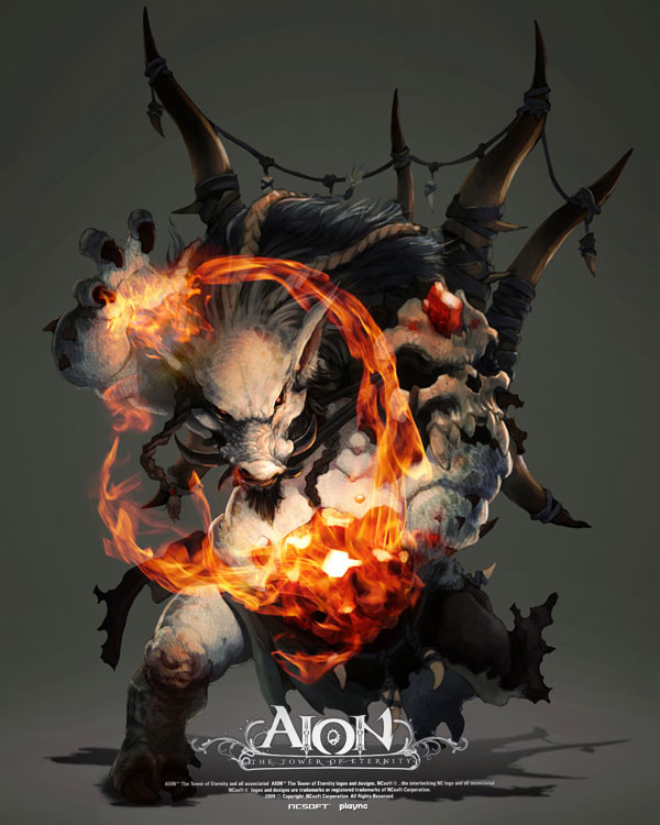 Calydon Mage Art from Aion