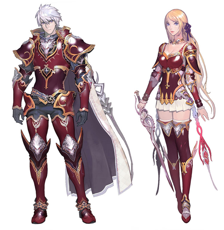 Miragent Plate Armor Art from Aion
