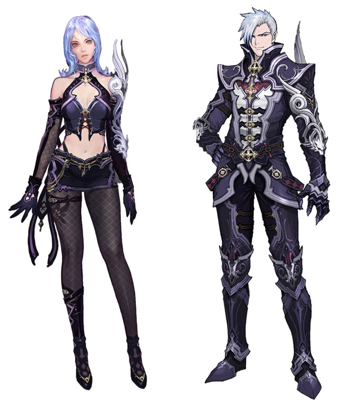 Miragent Leather Armor Art from Aion