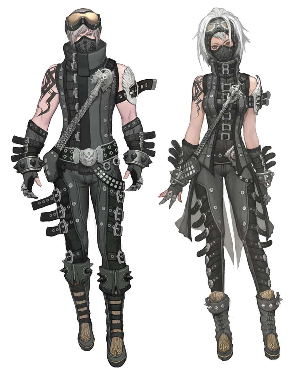 Crafted Leather Armor Art from Aion