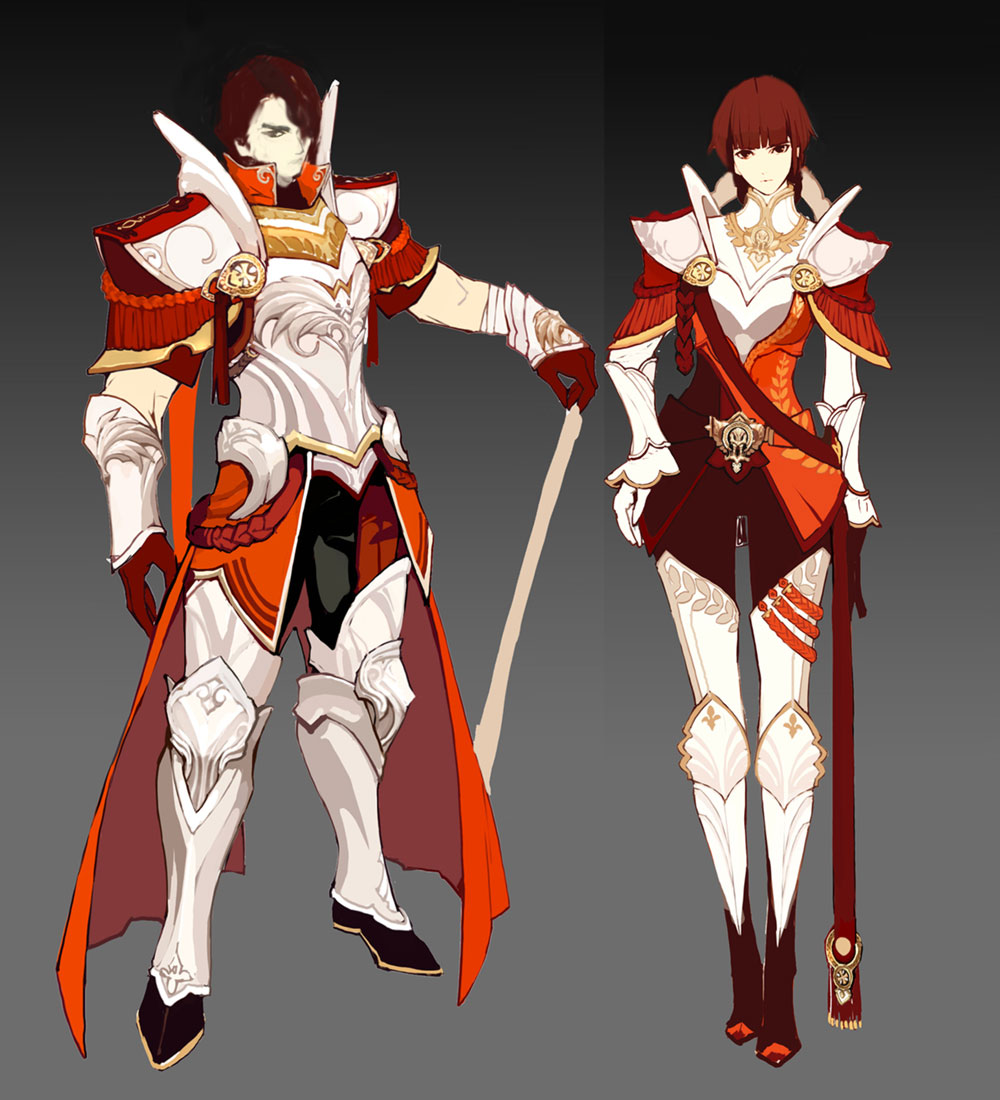 Daeva Plate Armor Art from Aion