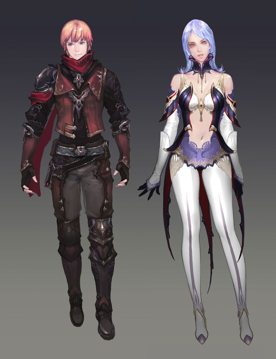 Daevanion Leather Armor Art from Aion