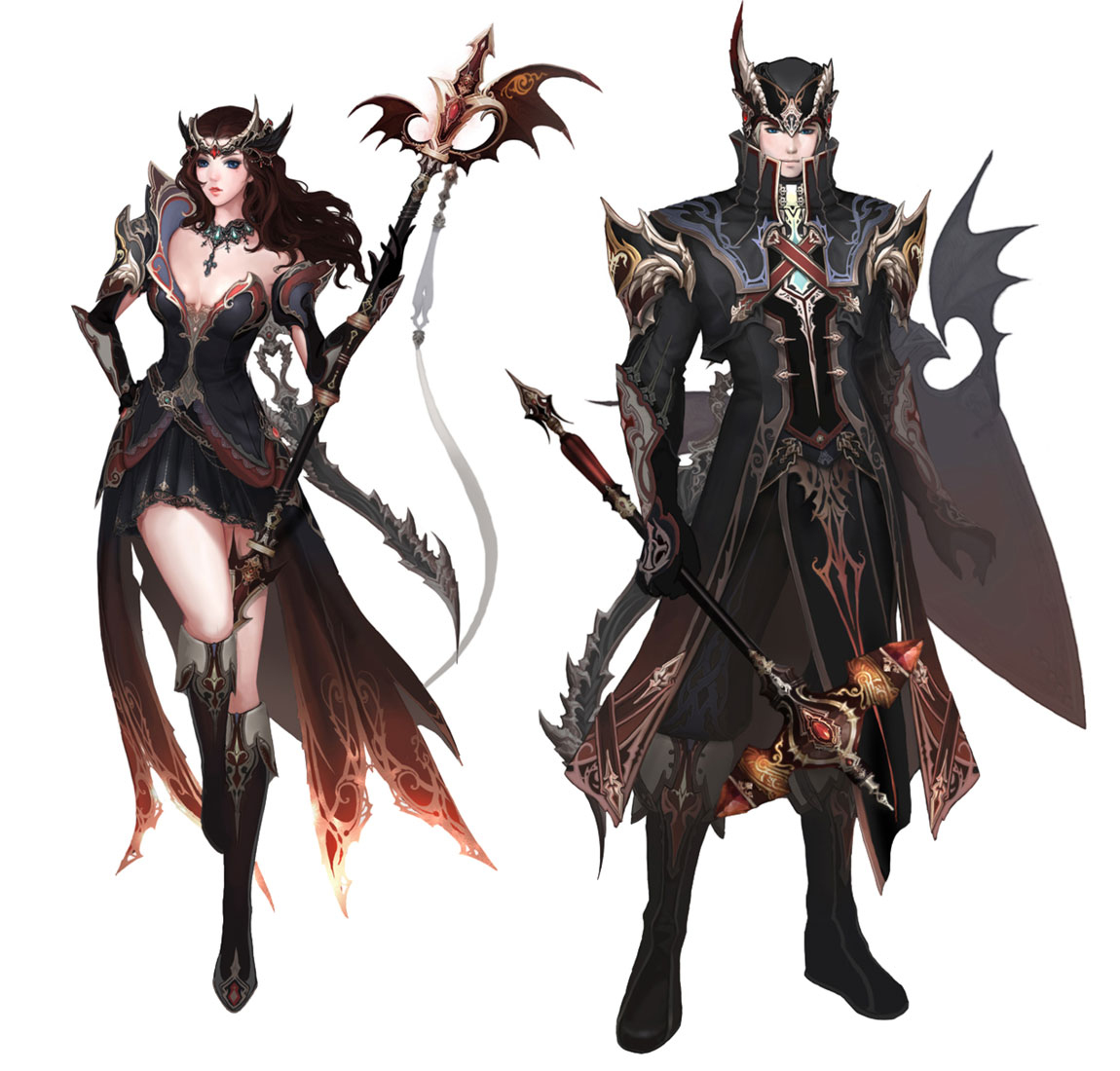 Dark Poeta Chain Armor Art from Aion