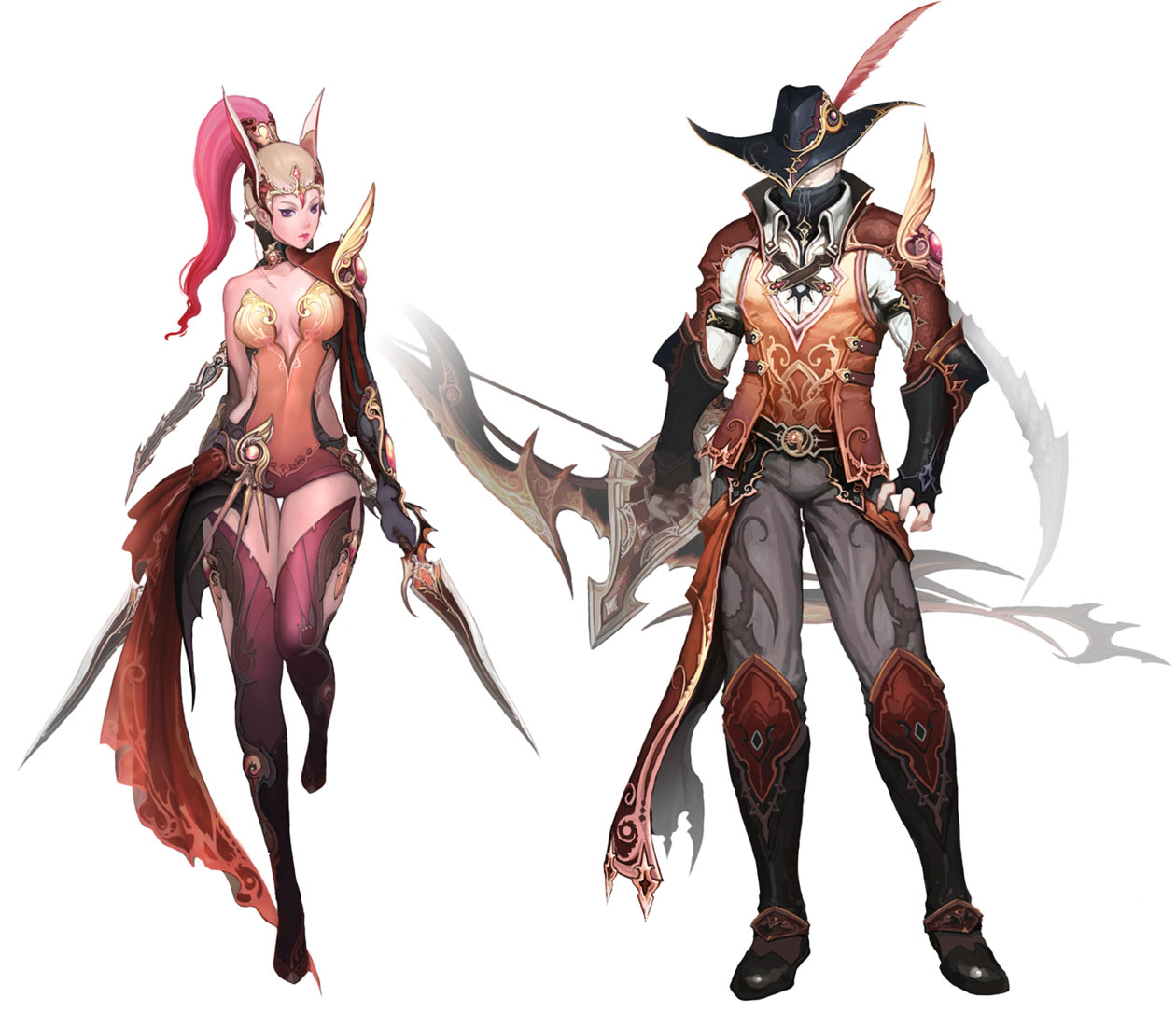 Dark Poeta Leather Armor Art from Aion