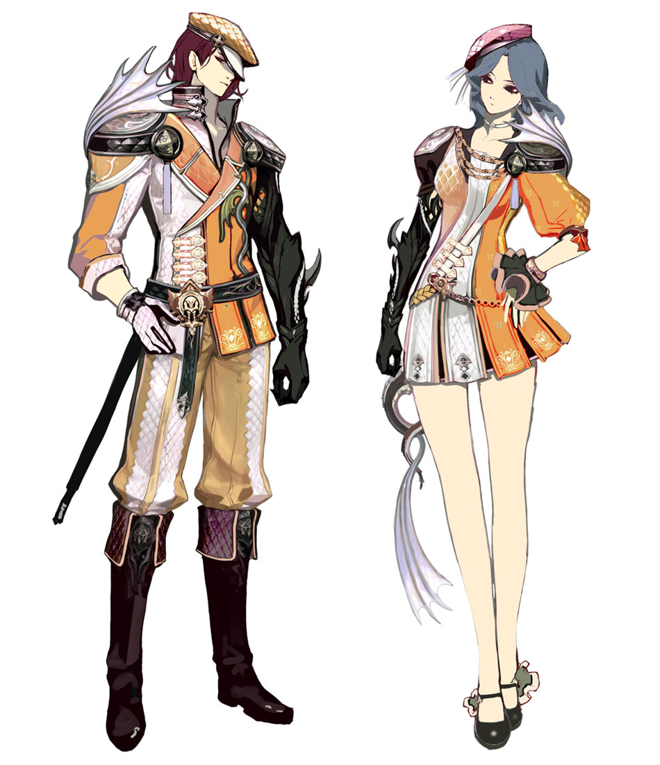 Draconic Crafted Chain Armor Art from Aion