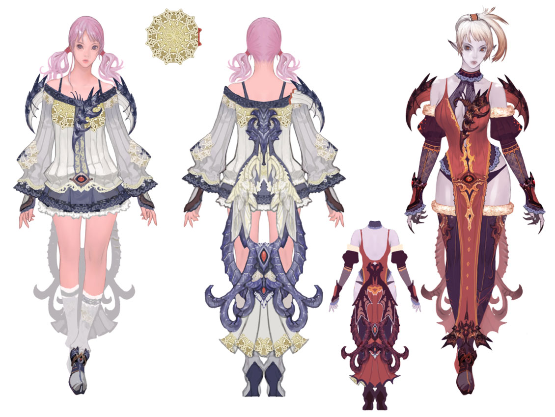 Draconic Robe Concept Art from Aion