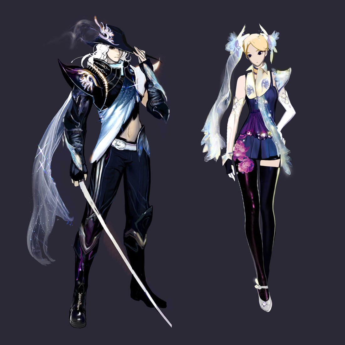 Elementis Forest Argent Manor Leather Armor Art from Aion