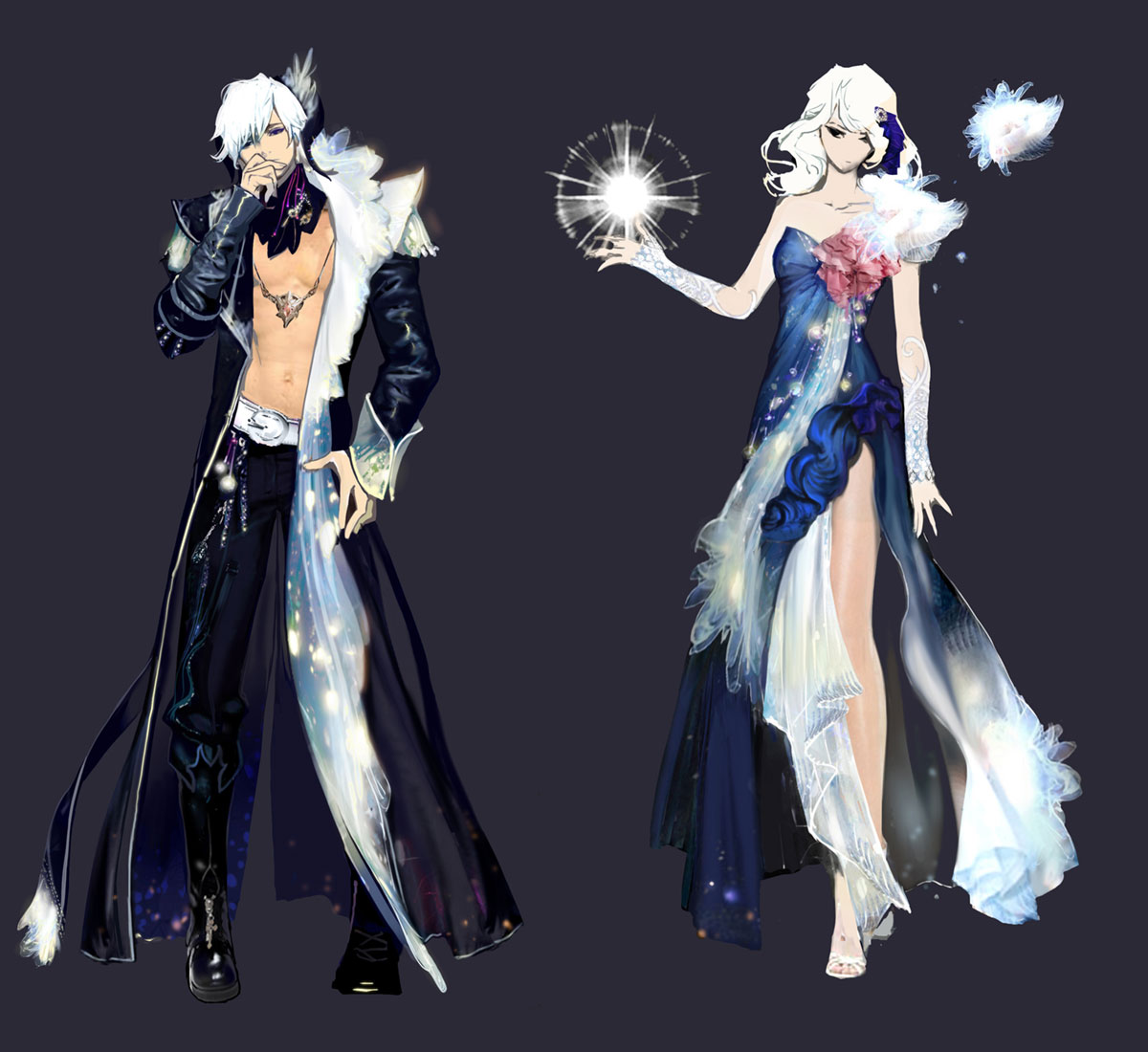 Elementis Forest Argent Manor Robe Art from Aion