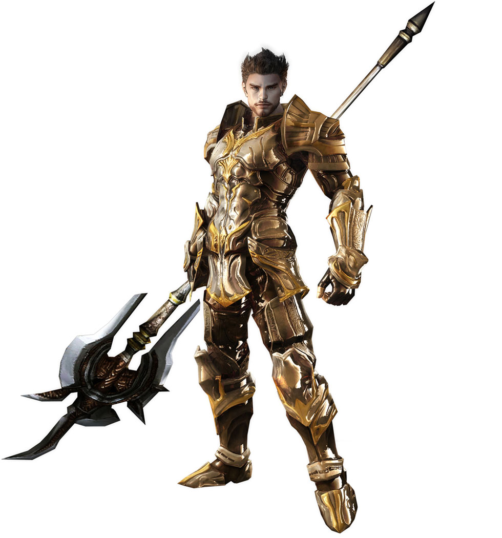 Elyos Male Gladiator Art from Aion