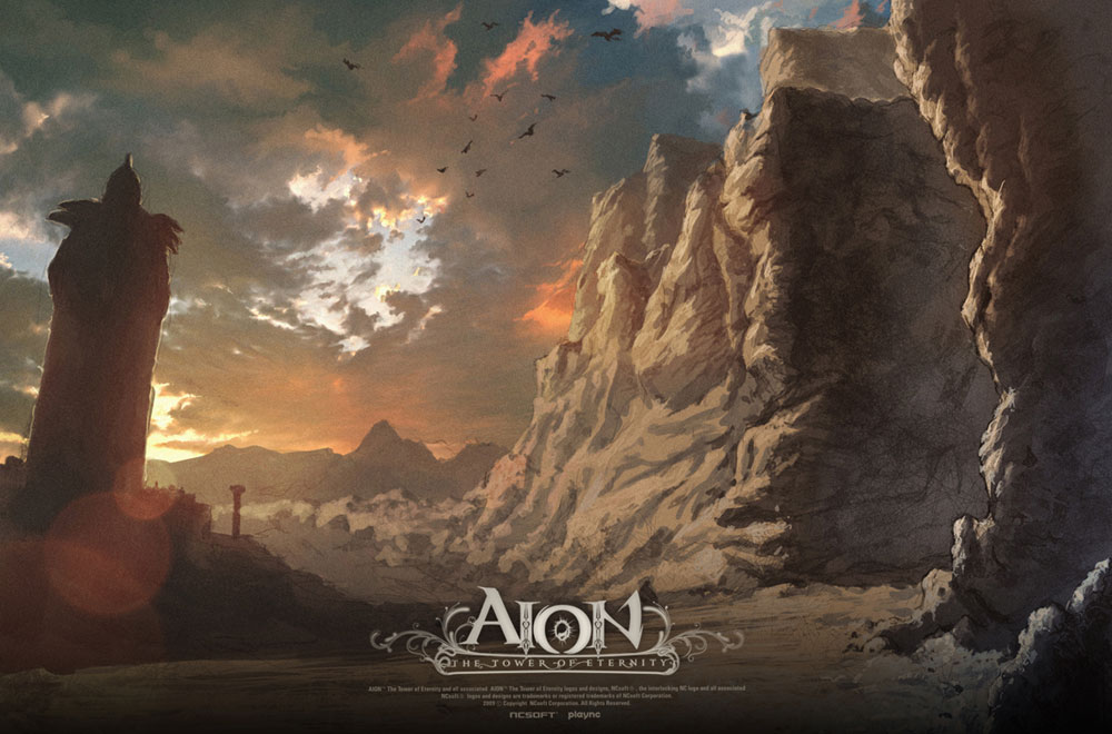 Mountainous Environment Art from Aion