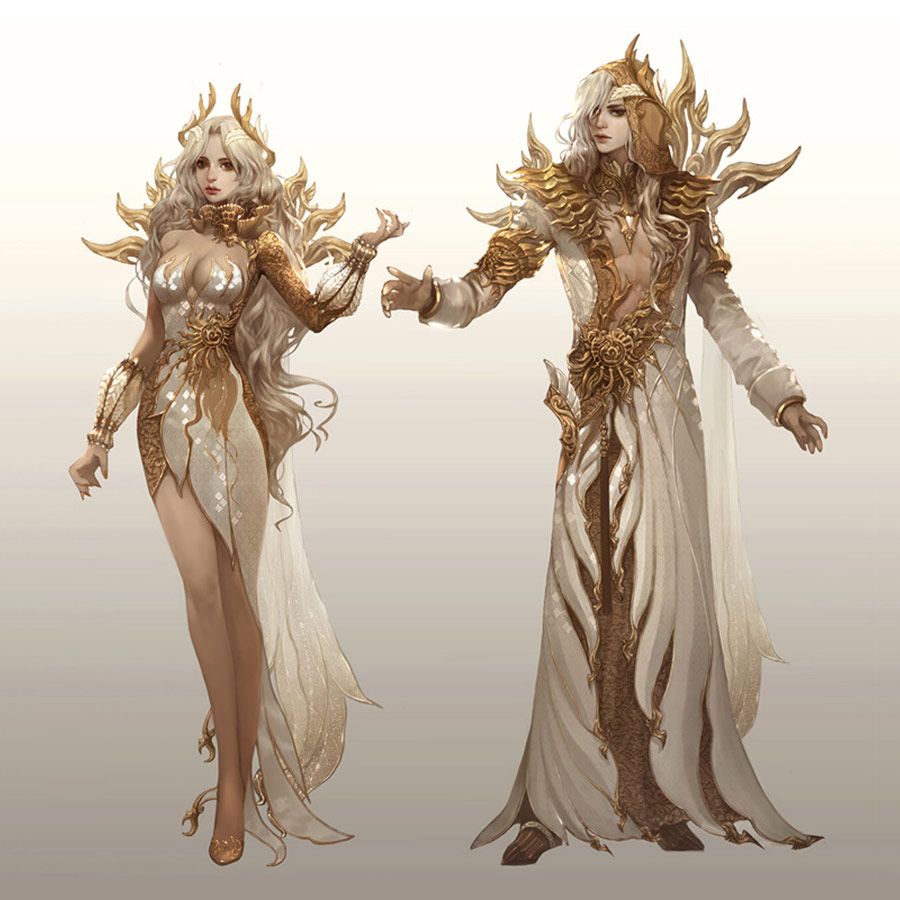 High Daeva Cloth Armor Art from Aion