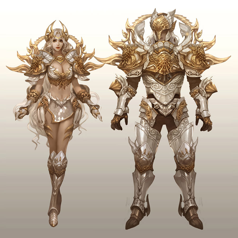 High Daeva Plate Armor Art from Aion