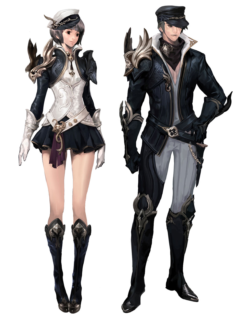 Kahrun's Leather Armor Art from Aion
