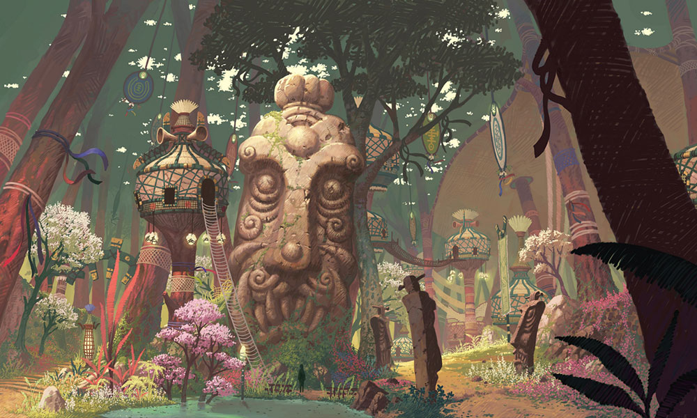 Mau Village Art from Aion