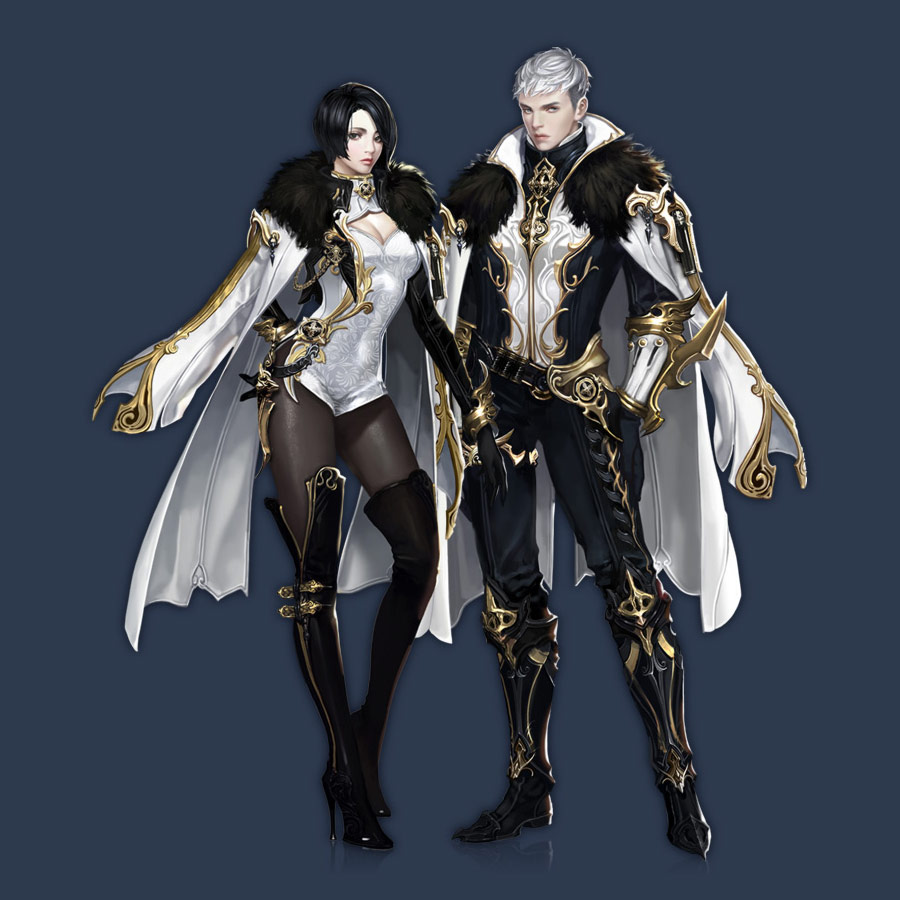 Mythic Daevanion Leather Armor Art from Aion