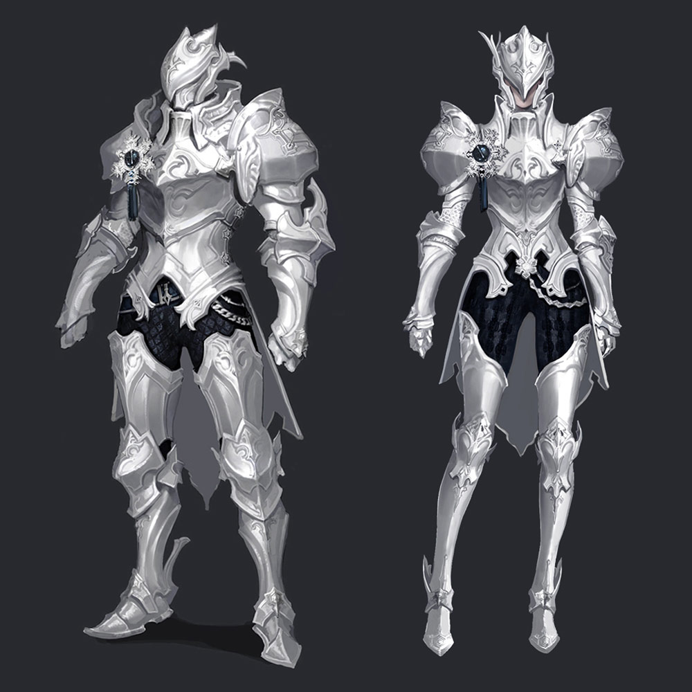 Noble Tac Officer's Plate Armor Art from Aion