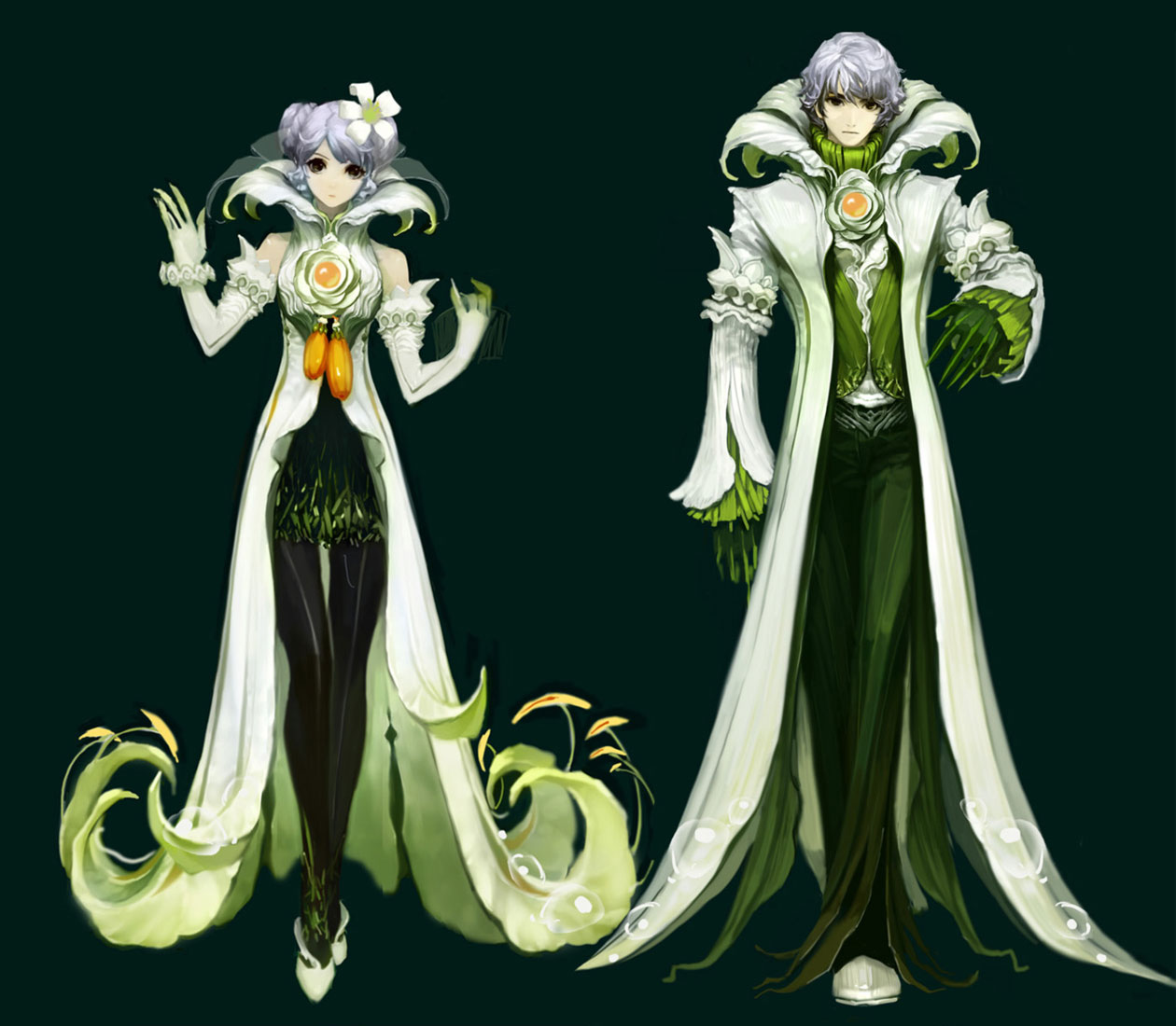 Pure Lilies Cloth Armor Art from Aion