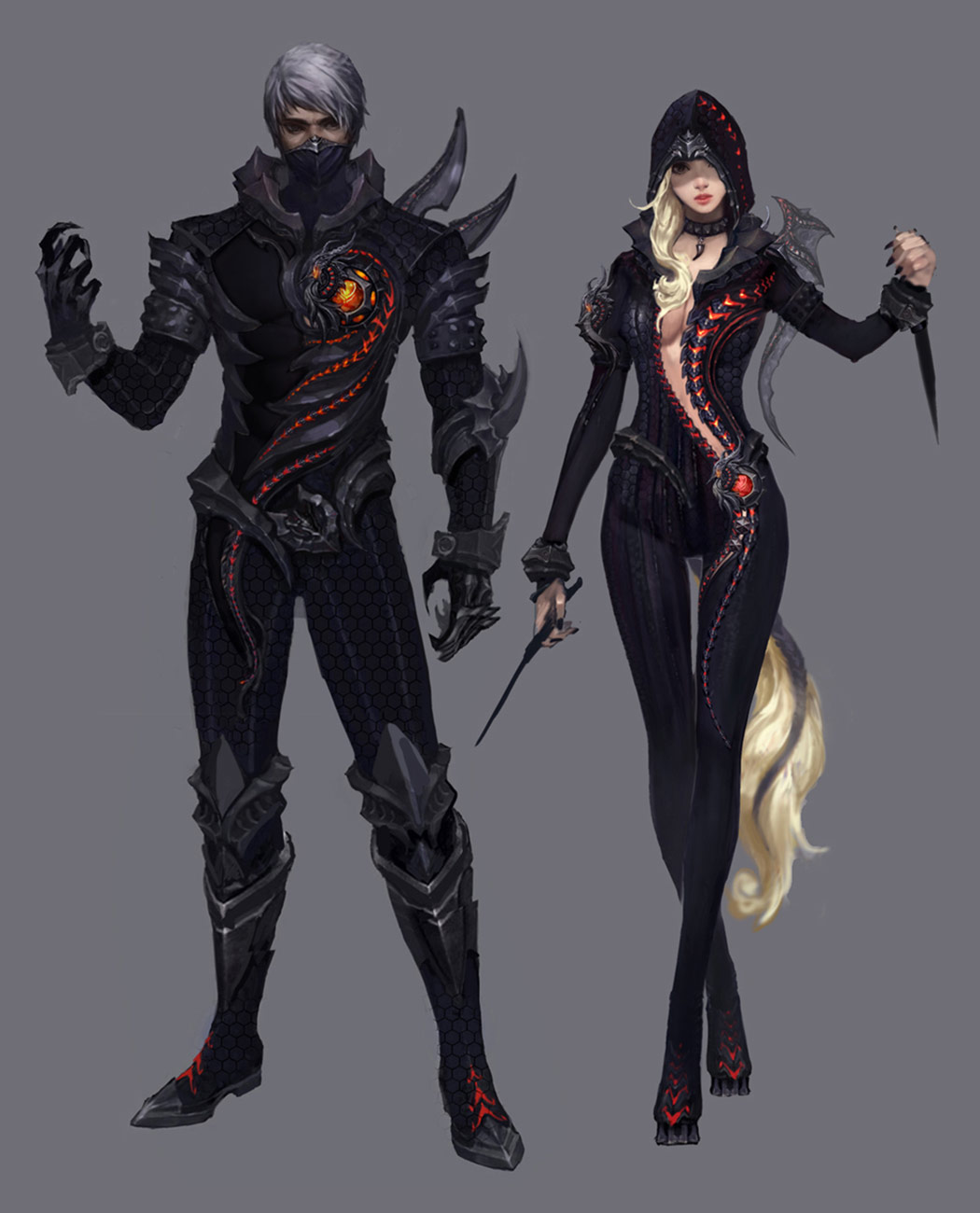 Tiamat Leather Armor Art from Aion