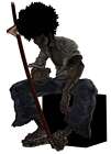 Afro Resting