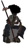 Afro Resting