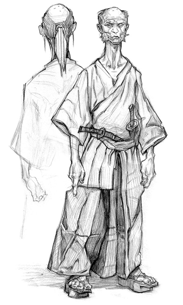 Character Concept Artwork from Afro Samurai
