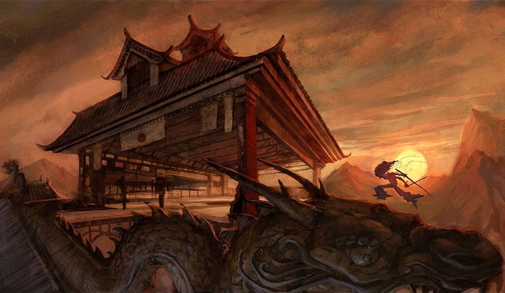 Temple Art from Afro Samurai