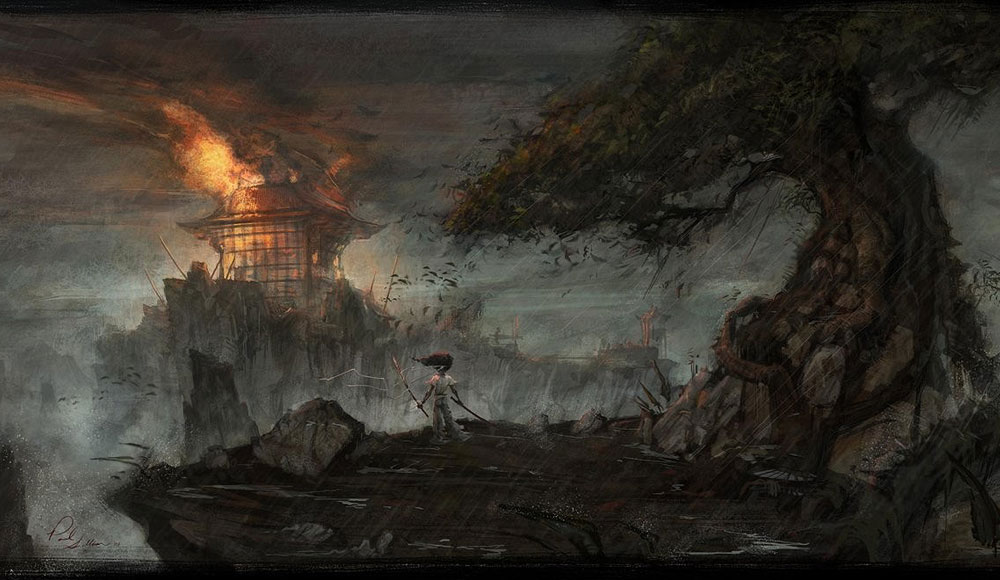 Environment Art from Afro Samurai