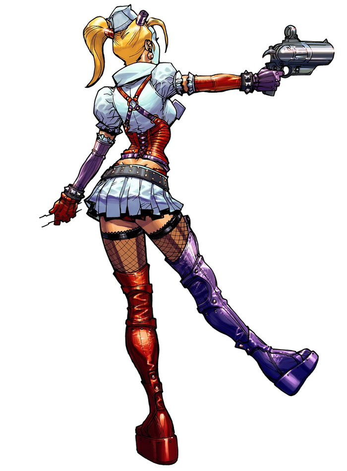 Harley Quinn Backside Art from Batman: Arkham Asylum