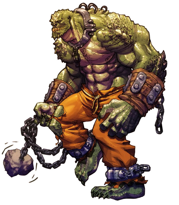 Killer Croc Art from Batman: Arkham Asylum