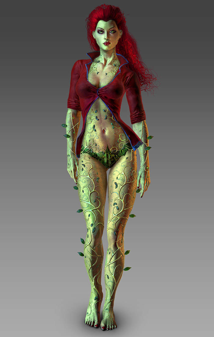 Poison Ivy Render from Batman: Arkham Asylum