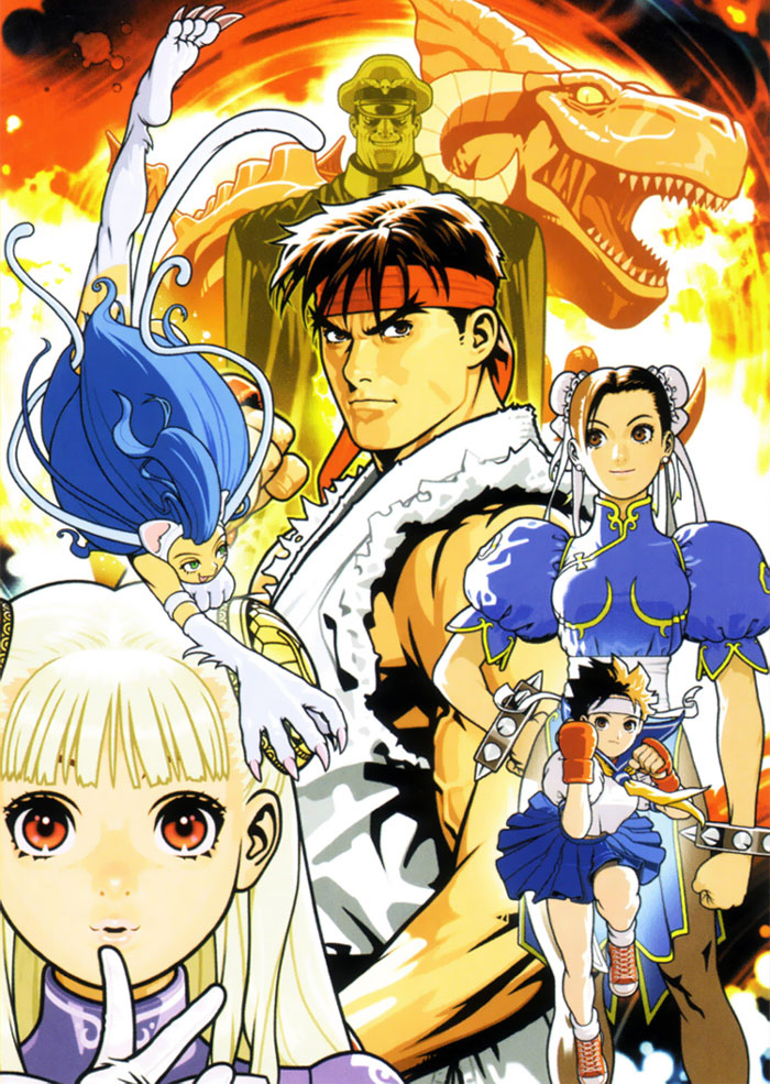 Characters Illustration from Capcom Fighting Evolution