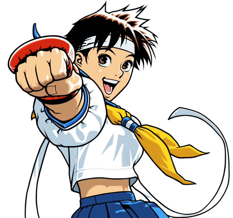 Sakura Art from Capcom Fighting Evolution