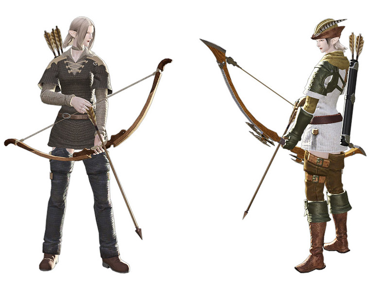 Elezen Archer Art from Final Fantasy XIV