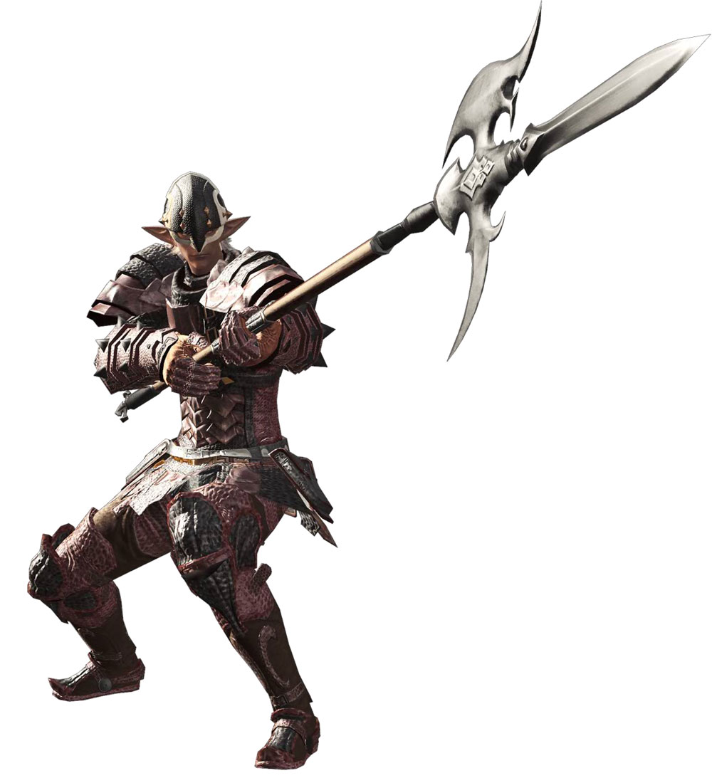 Elezen Lancer Art from Final Fantasy XIV