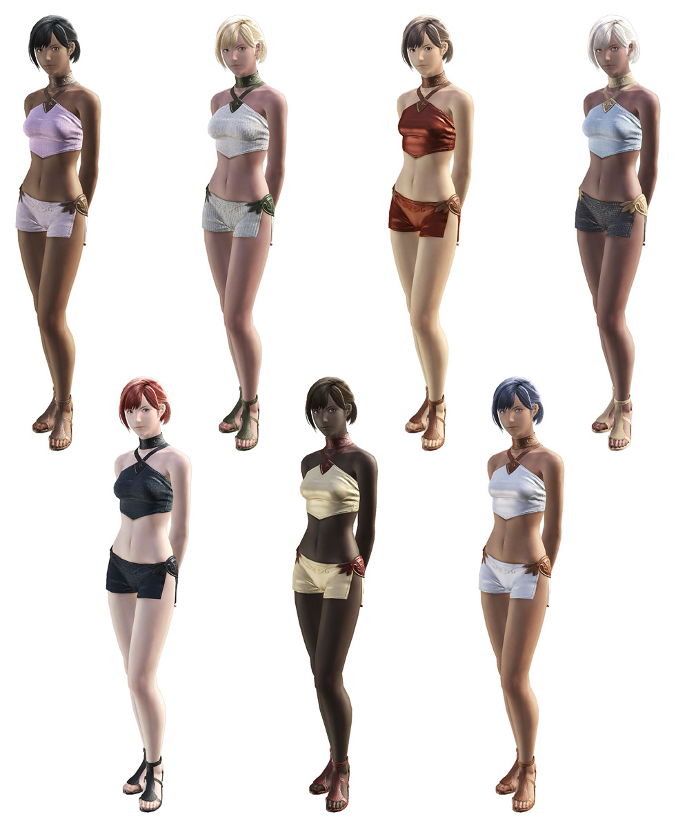 Hyur Female Models Art from Final Fantasy XIV