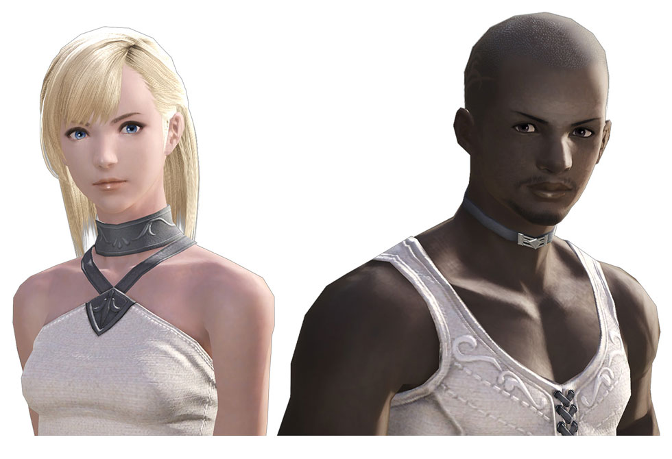 Midland Hyur Faces Art from Final Fantasy XIV