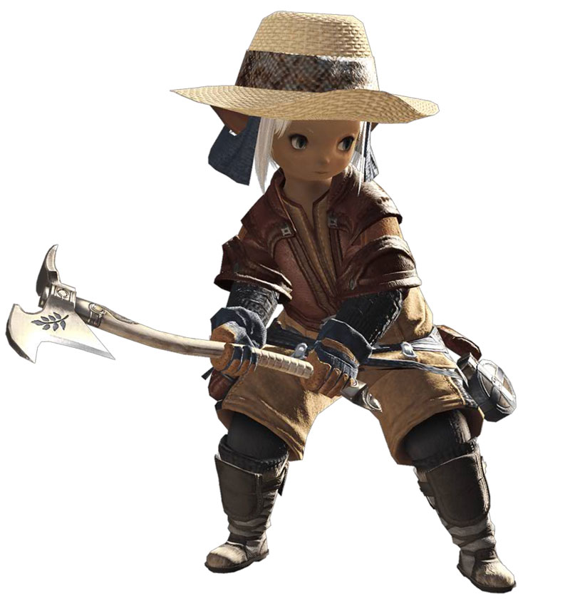 Lalafell Botanist Art from Final Fantasy XIV
