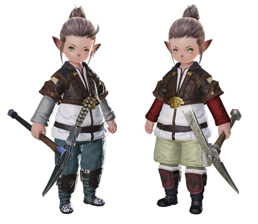 Lalafell Miner Art from Final Fantasy XIV