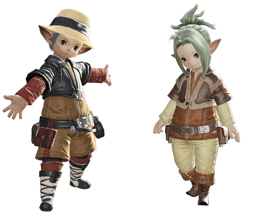 Plainsfolk Lalafell Art from Final Fantasy XIV