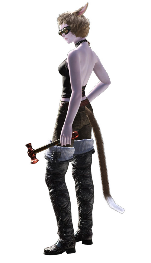 Miqo'te Blacksmith Art from Final Fantasy XIV