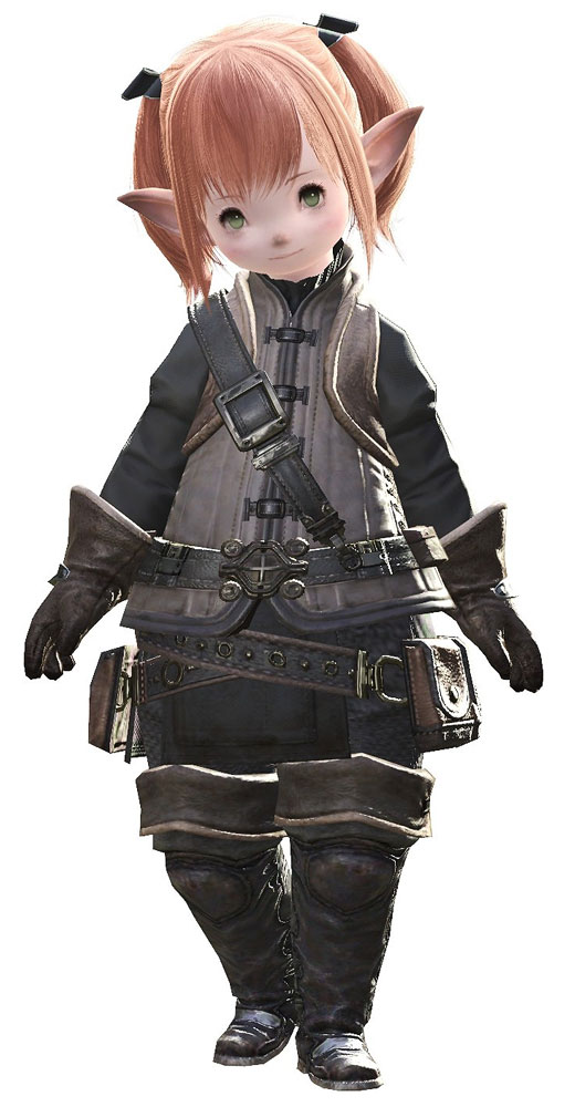 Lalafell Female Render from Final Fantasy XIV