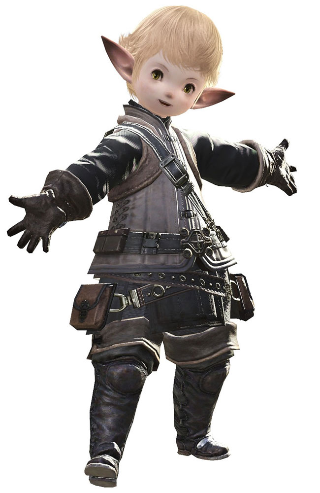 Lalafell Male Render from Final Fantasy XIV