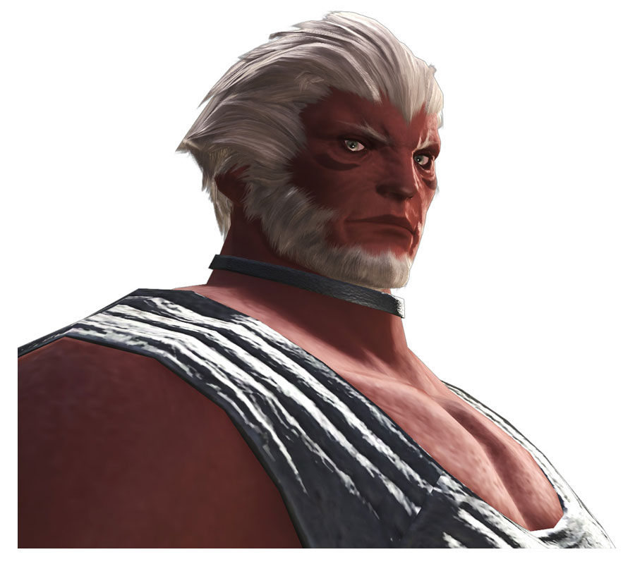 Hellsguard Roegadyn Face Art from Final Fantasy XIV