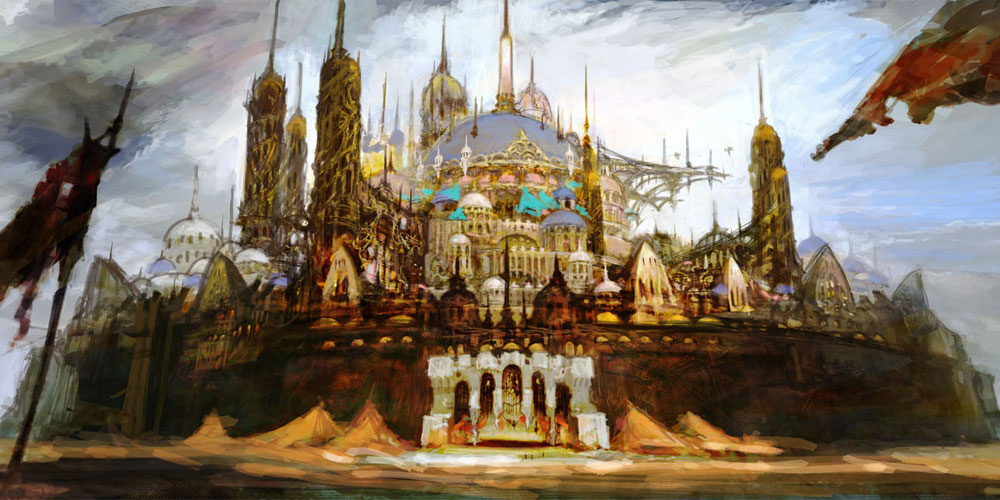 Ul'dah Art from Final Fantasy XIV
