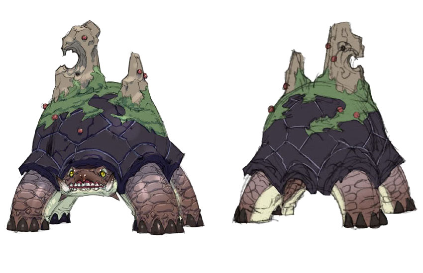 Aspidochelone Art from Final Fantasy: The 4 Heroes of Light