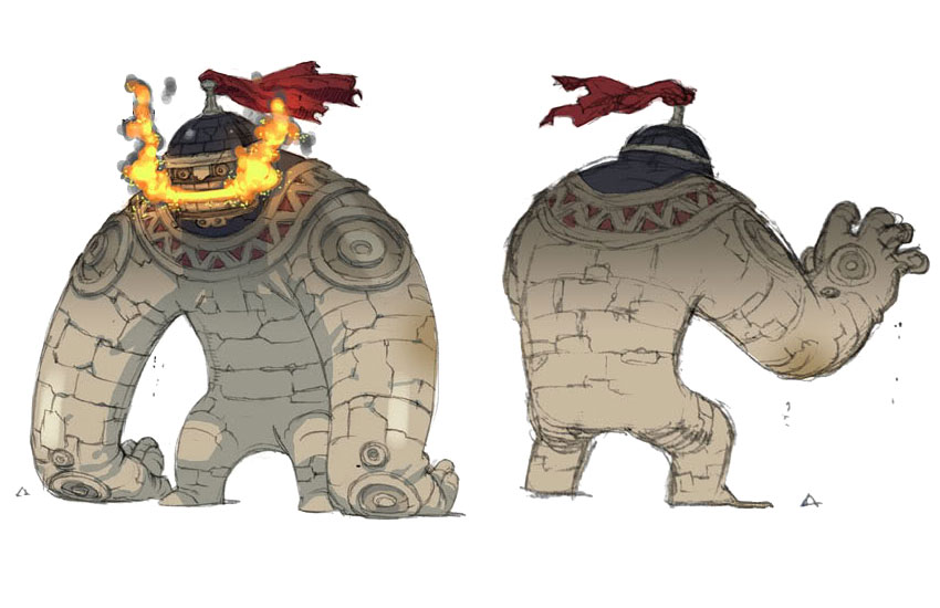 Golem Art from Final Fantasy: The 4 Heroes of Light