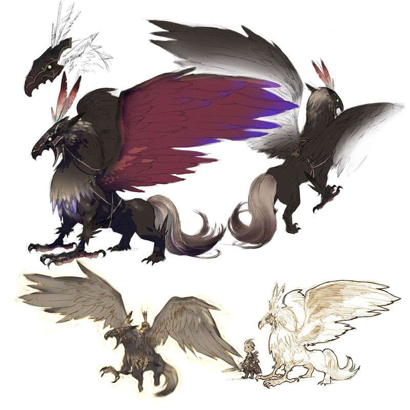 Gryps Art from Final Fantasy: The 4 Heroes of Light