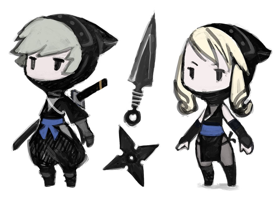 Ninja Art from Final Fantasy: The 4 Heroes of Light